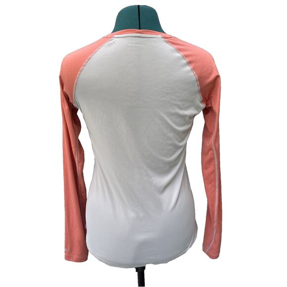 Simms Women's Solarflex Long Sleeve Crewneck Shirt Gray and Salmon Pink XS‎ - Picture 4 of 9